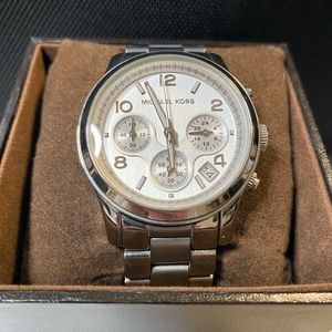 Michael Kors Silver Runway Watch